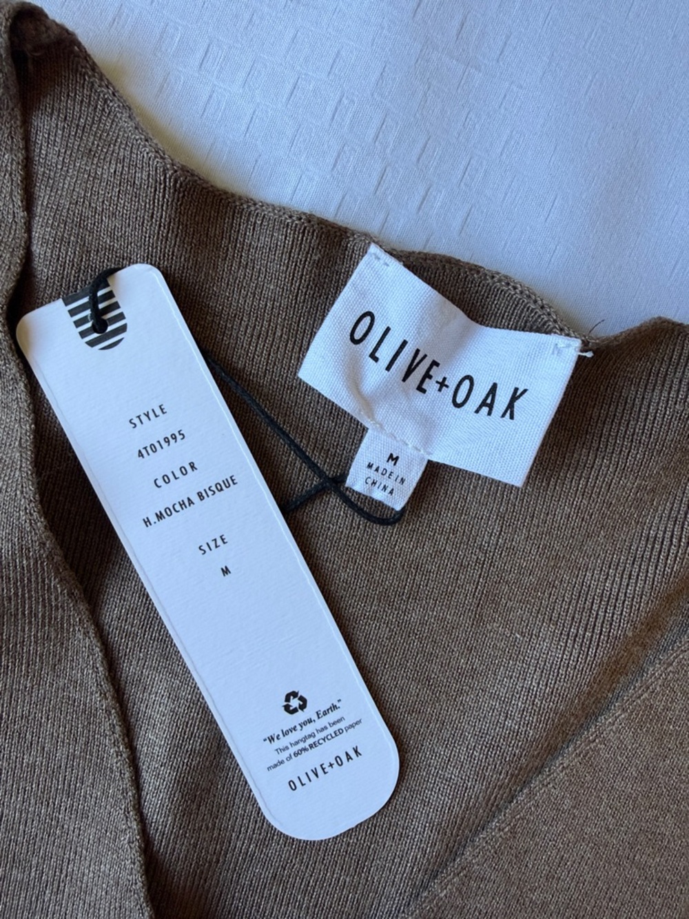 Olive & Oak Chestnut Brown Button-Up Knit Vest - Picture 8 of 9